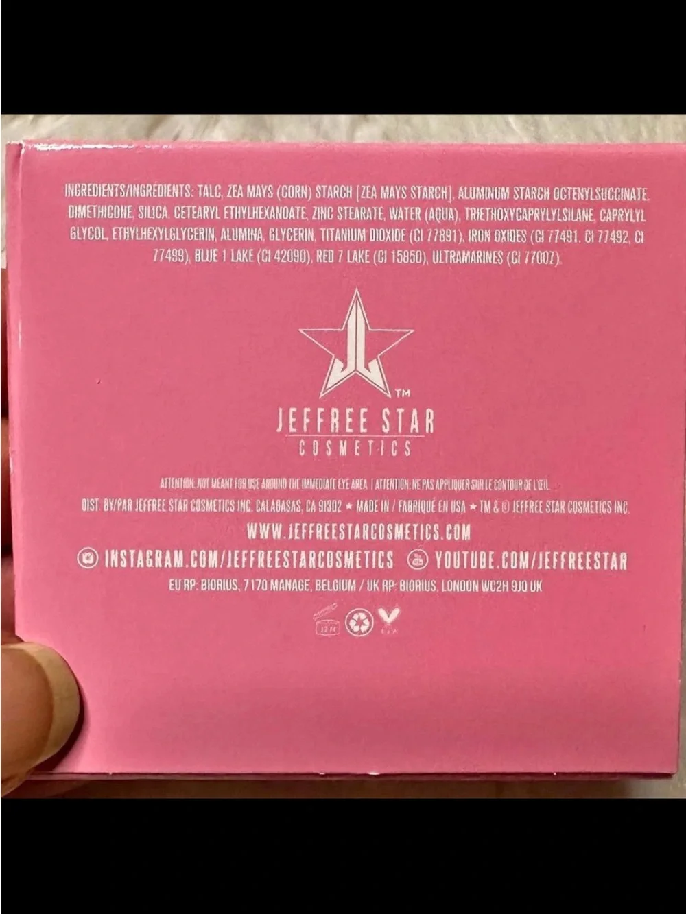 Jeffree Star pressed pigment